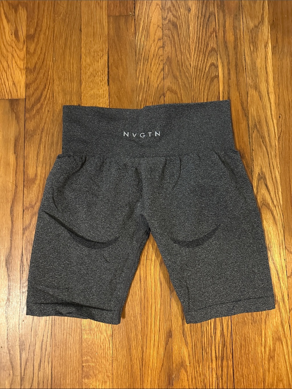 NVGTN Women's High-Rise Charcoal Gray Bike Shorts